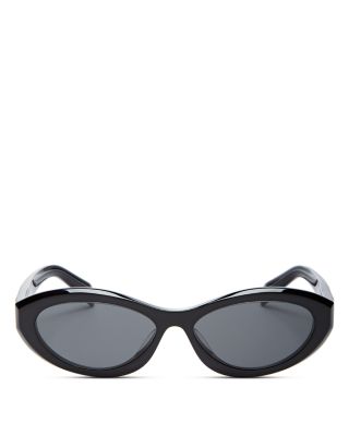 Prada Symbole Oval Sunglasses, 56mm | Bloomingdale's