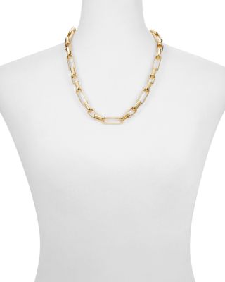 18K Gold Plated Chain Link Necklace 