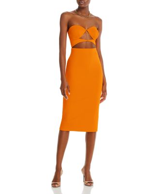 FORE Strapless Bodycon Midi Dress | Bloomingdale's Women