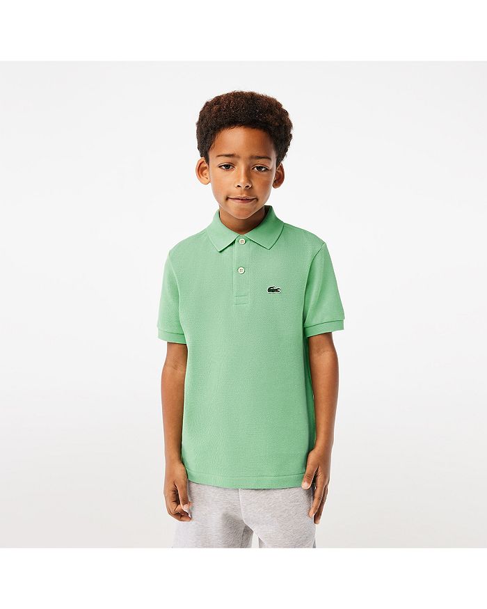 Shop Lacoste Boys' Classic Pique Polo Shirt - Little Kid, Big Kid In Bright Green