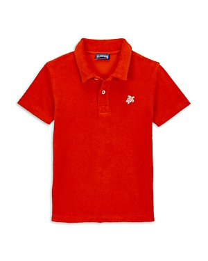 Vilebrequin Gassin Short Sleeve Polo Shirt In Poppy