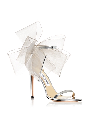 Jimmy Choo Aveline 100 Ankle In Silver