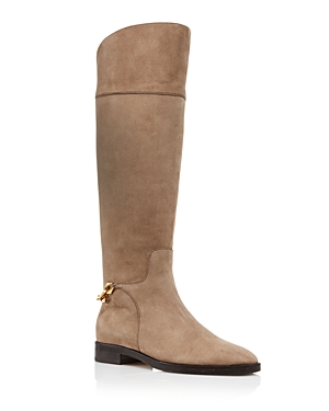 Jimmy Choo Women's Nell Knee High Riding Boots In Taupe
