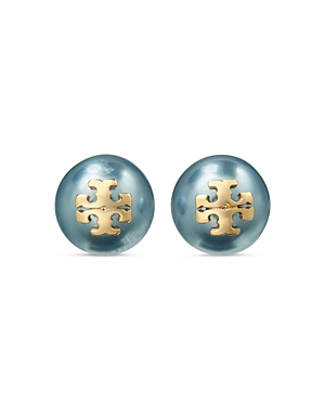 TORY BURCH IMITATION PEARL STUD EARRINGS