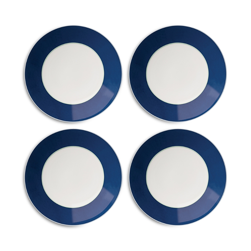 Kate Spade New York Set Of 4 Make It Pop Blue Accent Plates In Blue