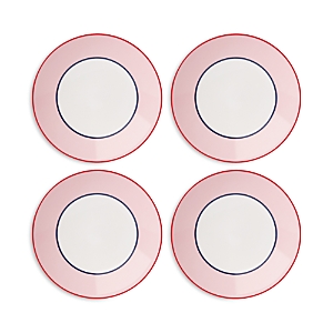Shop Kate Spade New York Make It Pop Accent Plates, Set Of 4 In Pink