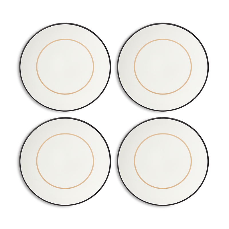 Kate Spade New York Set Of 4 Make It Pop White Dinner Plates In White