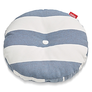 Fatboy Circle Pillow In Stripe Ocean Blue