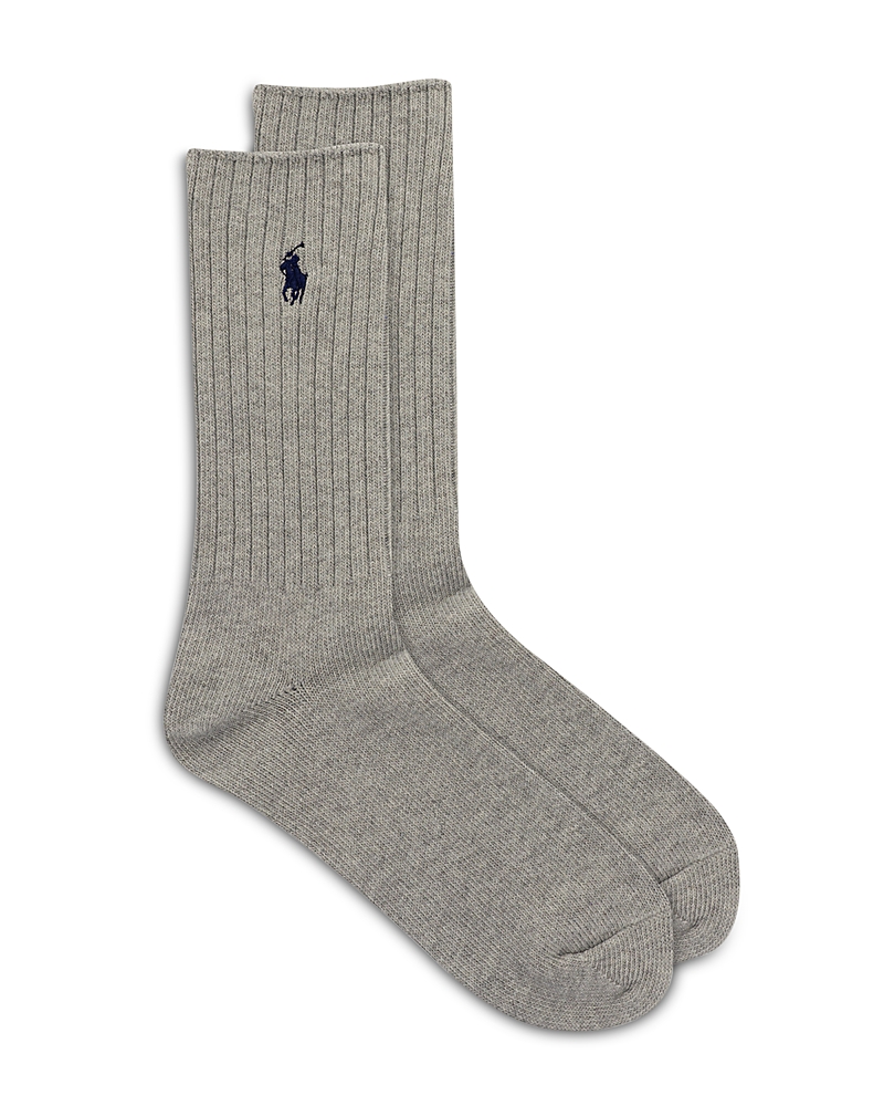 Polo Ralph Lauren U Of P Crew Sock In Grey, Men's At Urban Outfitters In Gray Heather