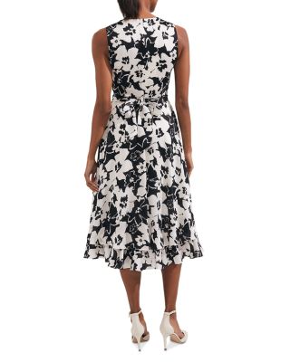 Viola Floral Belted Midi Dress