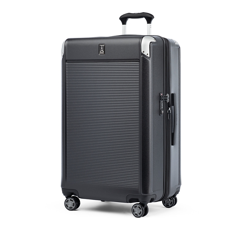 Travelpro Platinum Elite Hardside Large Expandable Spinner Suitcase In Shadow Black