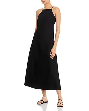 Shop Proenza Schouler White Label Drapey Suiting Cutout Dress In Black