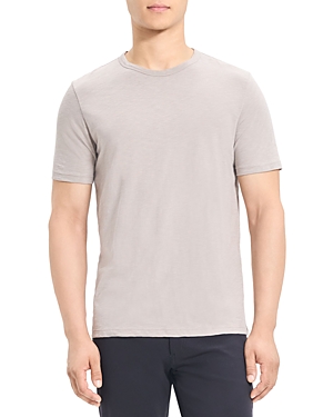 Theory Essential Crewneck Short Sleeve Tee In Force Gray