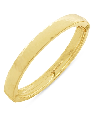 Capucine De Wulf Cleopatra Oval Hammered Bangle Bracelet