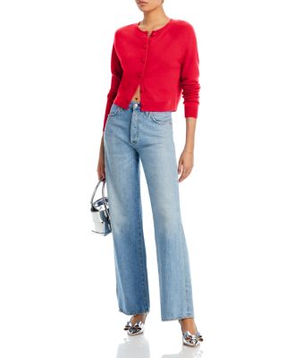 100% Cashmere Crewneck Cardigan - Exclusive