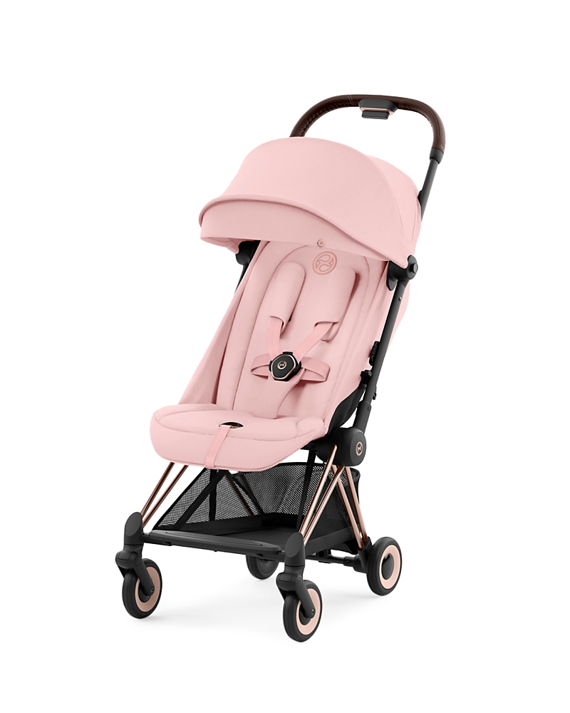 Cybex Coya Compact Lightweight Travel Ready Stroller In Rose Gold In Rose Gold/peach Pink
