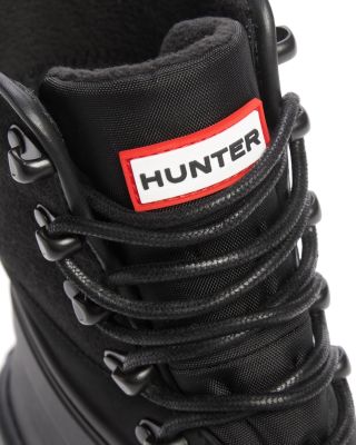 x Hunter Men's Fleece Lined Removable Gaiter Lace Up Ankle Boots