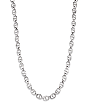 Alberto Amati 14k White Gold Flat Mariner Link Chain Necklace, 18
