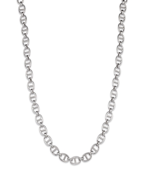 Alberto Amati 14k White Gold Flat Mariner Link Chain Necklace, 18 In White