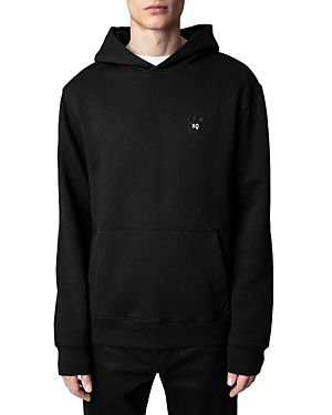 Zadig & Voltaire Sanchi Skull Hoodie In Noir
