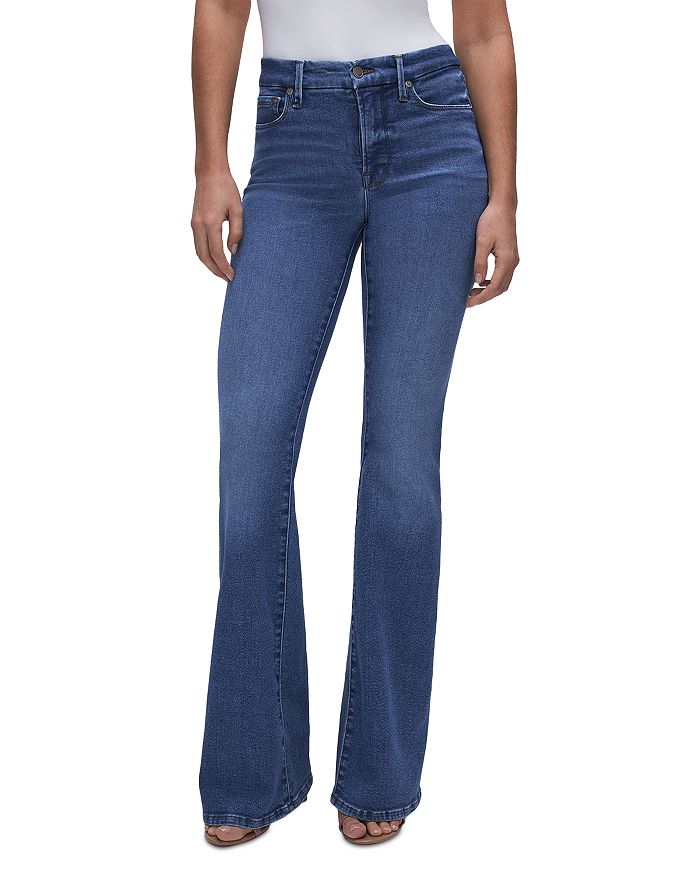 Good American Good Legs High Rise Flare Jeans in I456 | Bloomingdale's