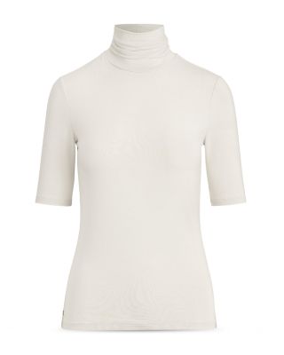 Elbow-Sleeve Turtleneck