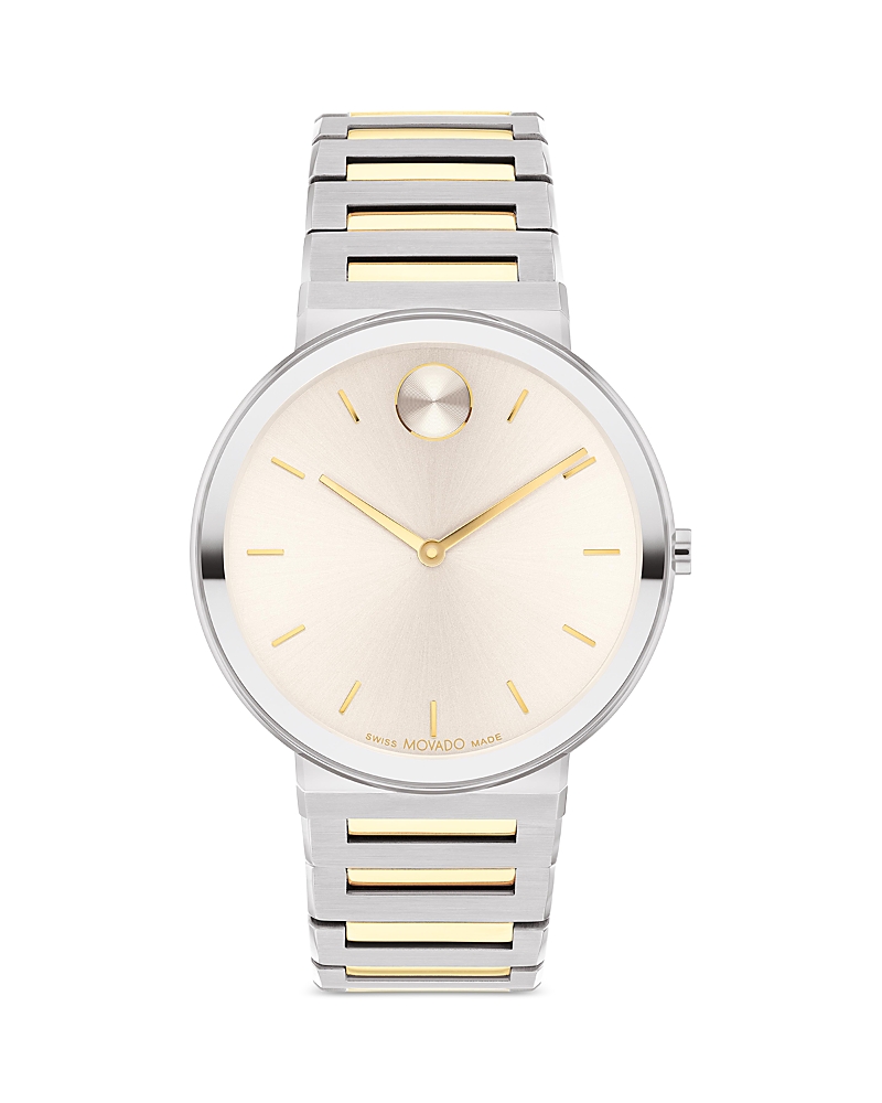 Movado Bold Horizon Watch, 40mm In Taupe/two-tone