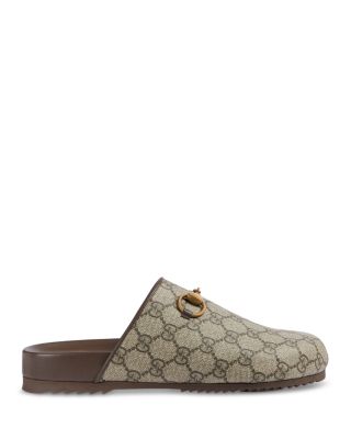 Gucci Women's GG Supreme Horsebit Slippers | Bloomingdale's