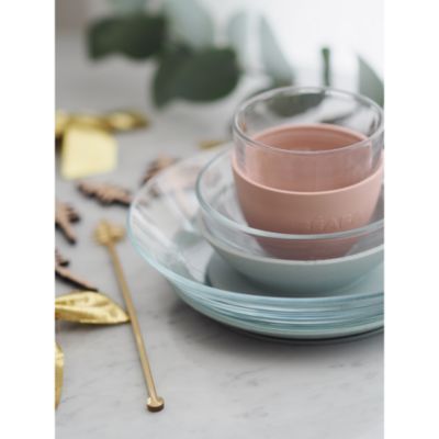 Three Piece Glass Meal Set