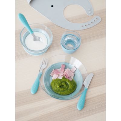 Three Piece Glass Meal Set