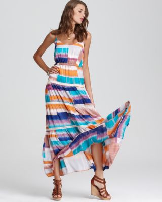 knee length dresses for ladies Tiered Ruffled Lace Maxi Dress with Partial Lining Medium / Black