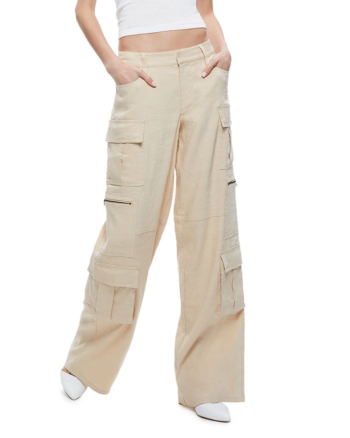 Alice and Olivia Cay Baggy Cargo Pants | Bloomingdale's
