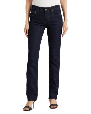 Ralph Lauren - Mid-Rise Straight Jeans in Dark Rinse