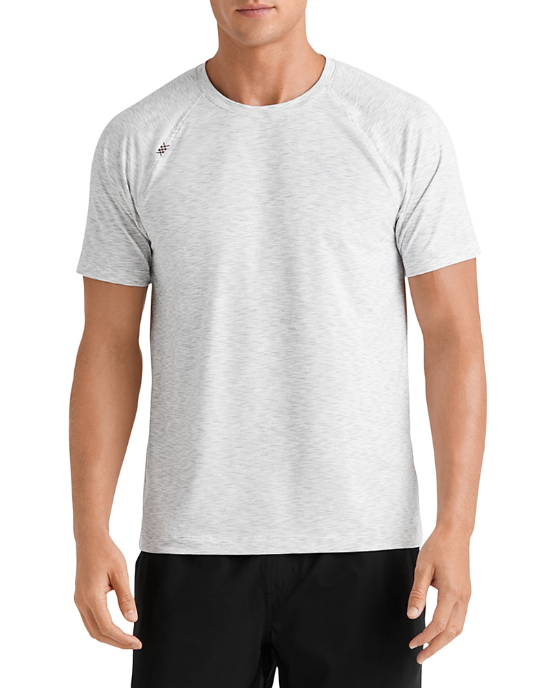 Rhone Reign Short Sleeve Shirt In Gray Space In Gray Space