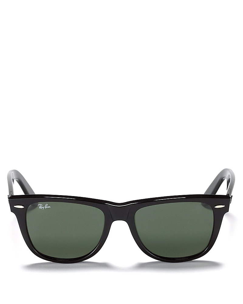 Ray Ban Original Wayfarer Classic Green G-15 Unisex Sunglasses Rb2140 901 54 In Black/green