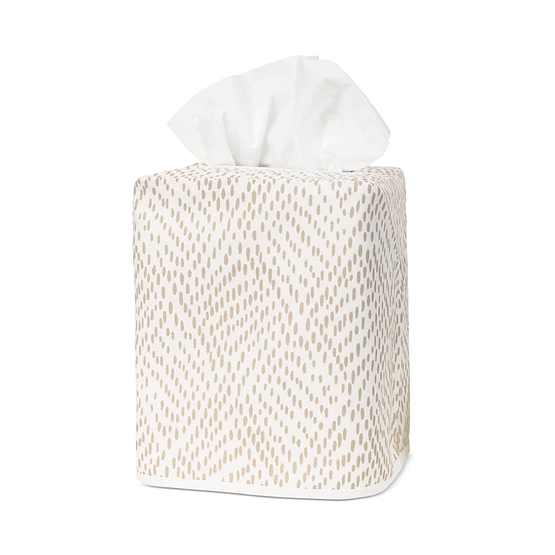 Matouk Duma Diamond Tissue Box Cover In Dune