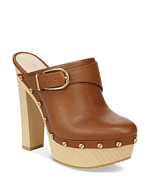 Veronica Beard Women's Alek Slip On Studded High Heel Clogs In Hazelwood