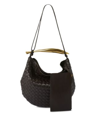 Medium Sardine Intrecciato Leather Shoulder Bag