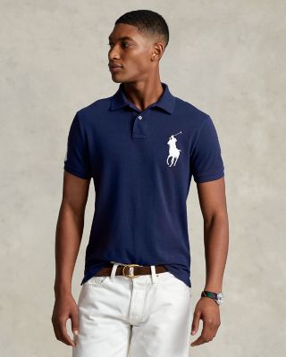 Polo Ralph Lauren Big Pony Custom Slim Fit Mesh Polo Shirt