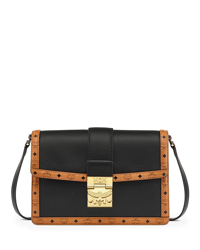 MCM Tracy Small Leather Shoulder Bag
