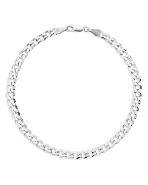 Milanesi And Co Men's Sterling Silver 5mm Curb Chain Bracelet