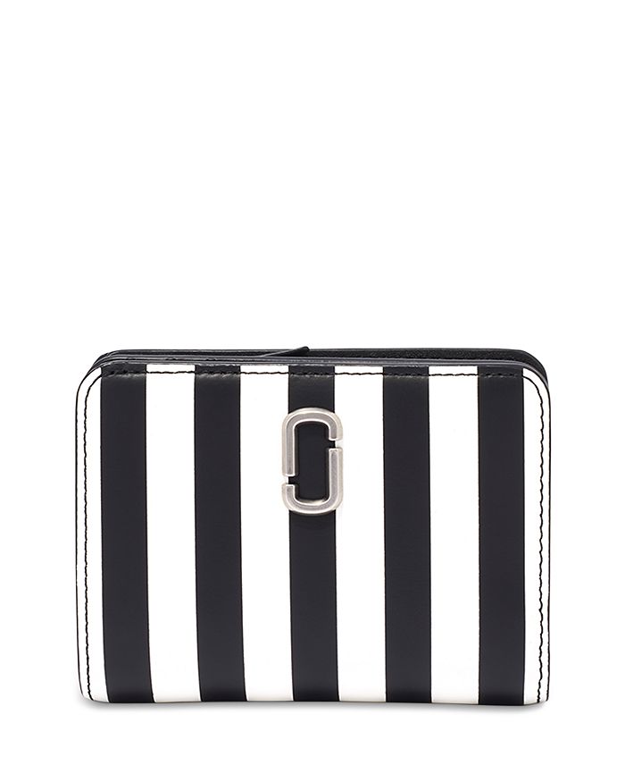 MARC JACOBS - The Striped J Marc Mini Compact Wallet