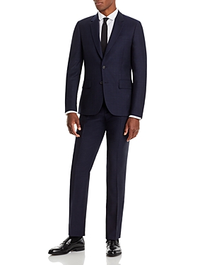 Paul Smith Soho Graphic Crepe Weave Extra Slim Fit Suit In Very Dark Navy
