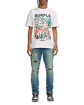 Purple Brand All-Over Graphic-Print T-Shirt