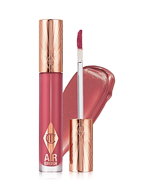 Shop Charlotte Tilbury Airbrush Flawless Matte Liquid Lip Blur 0.22 Oz. In Rose Blur (warm Rose)