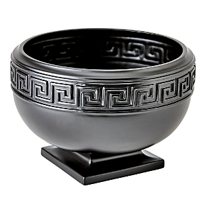 Global Views Greek Key Bowl, Black