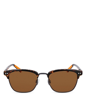 Shop Shinola Runwell Brow Sunglasses, 52mm In Tortoise/brown Solid