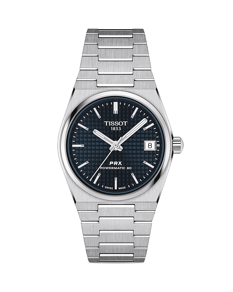 Tissot Prx Powermatic 80 Bracelet Watch, 35mm In Blue/silver