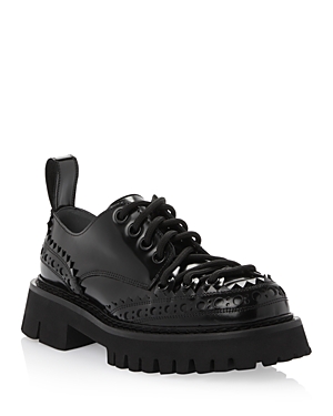 Moschino Women's Lace Up Oxfords In Black