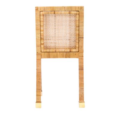  Amara Rattan Performance Fabric Dining Chair in Natural